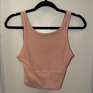 Lululemon Athletica Peach Ribbed Tank